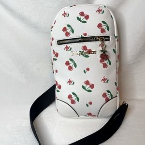 Juicey Couture White with cherries accents shoulder bag, NWT